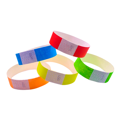 Brazalete de Tyvek colores 4ideasid