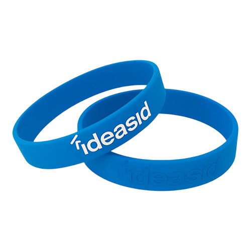 Brazaletes de Silicon Azul 4ideasid